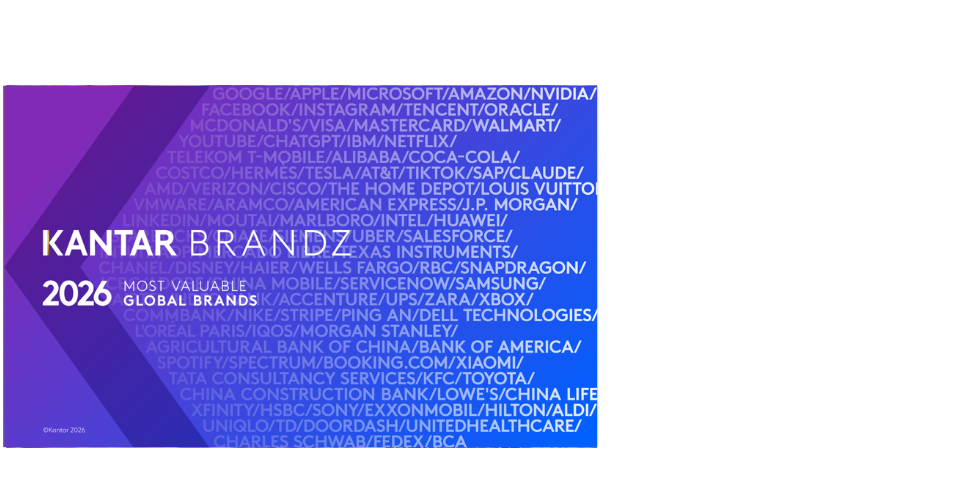 Kantar BrandZ : Most Valuable Global Brands 2026